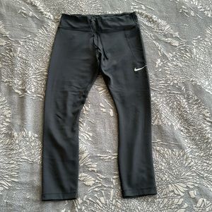 Nike Workout Leggings with Sheer Mesh Detail
